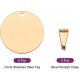 QUARKZMAN Metal Round Tags Stamps, Golden Blank Dog Tags 1.38 Inch Circle DIY Engraving Blank Tags Pack of 5, Stainless Steel with Hole for Pet Dog ID Tags, Pendant Decoration, Craft Tags QUARKZMAN Metal Round Tags Stamps, Golden Blank Dog Tags 1.38 Inch Circle DIY Engraving Blank Tags Pack of 5, Stainless Steel with Hole for Pet Dog ID Tags, Pendant Decoration, Craft Tags