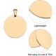 QUARKZMAN Metal Round Tags Stamps, Golden Blank Dog Tags 1.38 Inch Circle DIY Engraving Blank Tags Pack of 5, Stainless Steel with Hole for Pet Dog ID Tags, Pendant Decoration, Craft Tags QUARKZMAN Metal Round Tags Stamps, Golden Blank Dog Tags 1.38 Inch Circle DIY Engraving Blank Tags Pack of 5, Stainless Steel with Hole for Pet Dog ID Tags, Pendant Decoration, Craft Tags