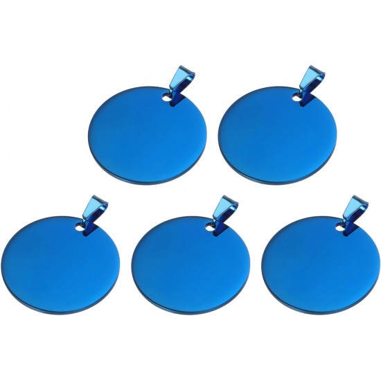 QUARKZMAN Metal Round Tags Stamps, Golden Blank Dog Tags 1.38 Inch Circle DIY Engraving Blank Tags Pack of 5, Stainless Steel with Hole for Pet Dog ID Tags, Pendant Decoration, Craft Tags QUARKZMAN Metal Round Tags Stamps, Golden Blank Dog Tags 1.38 Inch Circle DIY Engraving Blank Tags Pack of 5, Stainless Steel with Hole for Pet Dog ID Tags, Pendant Decoration, Craft Tags