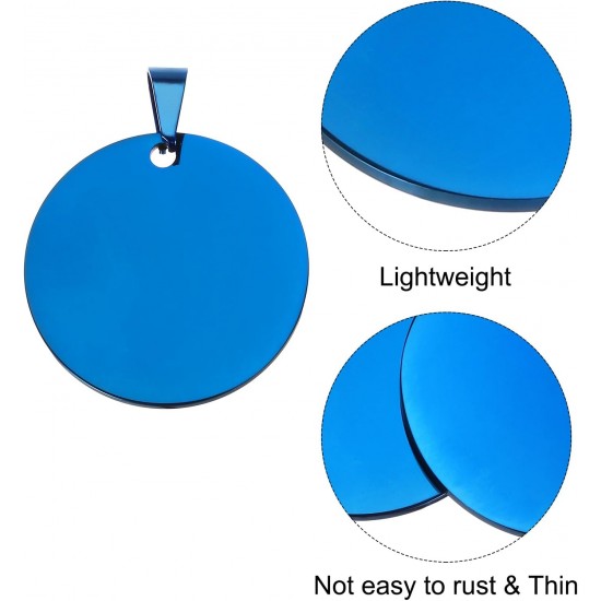 QUARKZMAN Metal Round Tags Stamps, Golden Blank Dog Tags 1.38 Inch Circle DIY Engraving Blank Tags Pack of 5, Stainless Steel with Hole for Pet Dog ID Tags, Pendant Decoration, Craft Tags QUARKZMAN Metal Round Tags Stamps, Golden Blank Dog Tags 1.38 Inch Circle DIY Engraving Blank Tags Pack of 5, Stainless Steel with Hole for Pet Dog ID Tags, Pendant Decoration, Craft Tags