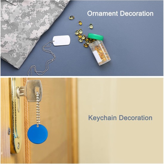 QUARKZMAN Metal Round Tags Stamps, Golden Blank Dog Tags 1.38 Inch Circle DIY Engraving Blank Tags Pack of 5, Stainless Steel with Hole for Pet Dog ID Tags, Pendant Decoration, Craft Tags QUARKZMAN Metal Round Tags Stamps, Golden Blank Dog Tags 1.38 Inch Circle DIY Engraving Blank Tags Pack of 5, Stainless Steel with Hole for Pet Dog ID Tags, Pendant Decoration, Craft Tags