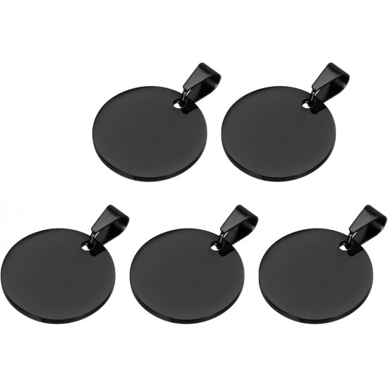 QUARKZMAN Metal Round Tags Stamps, Golden Blank Dog Tags 1.38 Inch Circle DIY Engraving Blank Tags Pack of 5, Stainless Steel with Hole for Pet Dog ID Tags, Pendant Decoration, Craft Tags QUARKZMAN Metal Round Tags Stamps, Golden Blank Dog Tags 1.38 Inch Circle DIY Engraving Blank Tags Pack of 5, Stainless Steel with Hole for Pet Dog ID Tags, Pendant Decoration, Craft Tags