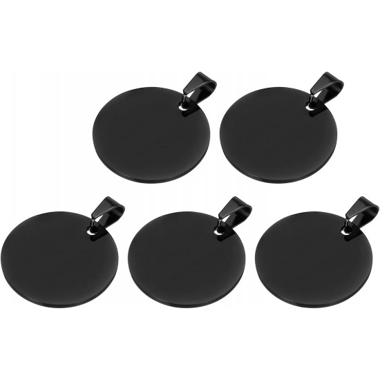 QUARKZMAN Metal Round Tags Stamps, Golden Blank Dog Tags 1.38 Inch Circle DIY Engraving Blank Tags Pack of 5, Stainless Steel with Hole for Pet Dog ID Tags, Pendant Decoration, Craft Tags QUARKZMAN Metal Round Tags Stamps, Golden Blank Dog Tags 1.38 Inch Circle DIY Engraving Blank Tags Pack of 5, Stainless Steel with Hole for Pet Dog ID Tags, Pendant Decoration, Craft Tags