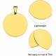 QUARKZMAN Metal Round Tags Stamps, Golden Blank Dog Tags 1.38 Inch Circle DIY Engraving Blank Tags Pack of 5, Stainless Steel with Hole for Pet Dog ID Tags, Pendant Decoration, Craft Tags QUARKZMAN Metal Round Tags Stamps, Golden Blank Dog Tags 1.38 Inch Circle DIY Engraving Blank Tags Pack of 5, Stainless Steel with Hole for Pet Dog ID Tags, Pendant Decoration, Craft Tags