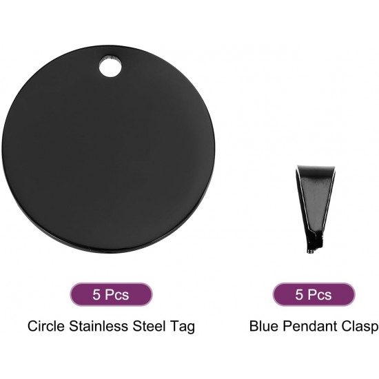 QUARKZMAN Metal Round Tags Stamps, Golden Blank Dog Tags 1.38 Inch Circle DIY Engraving Blank Tags Pack of 5, Stainless Steel with Hole for Pet Dog ID Tags, Pendant Decoration, Craft Tags QUARKZMAN Metal Round Tags Stamps, Golden Blank Dog Tags 1.38 Inch Circle DIY Engraving Blank Tags Pack of 5, Stainless Steel with Hole for Pet Dog ID Tags, Pendant Decoration, Craft Tags