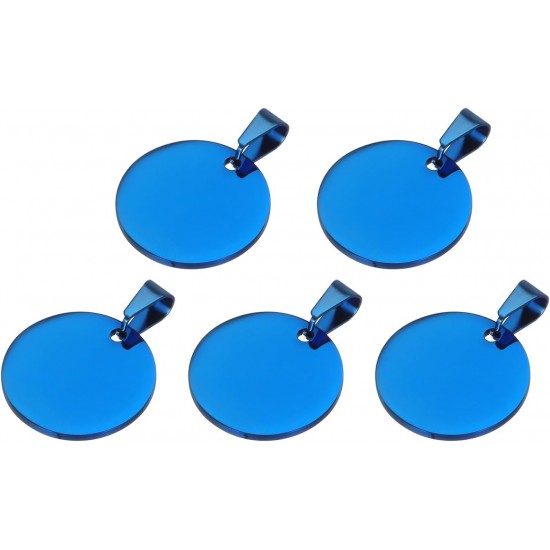 QUARKZMAN Metal Round Tags Stamps, Golden Blank Dog Tags 1.38 Inch Circle DIY Engraving Blank Tags Pack of 5, Stainless Steel with Hole for Pet Dog ID Tags, Pendant Decoration, Craft Tags QUARKZMAN Metal Round Tags Stamps, Golden Blank Dog Tags 1.38 Inch Circle DIY Engraving Blank Tags Pack of 5, Stainless Steel with Hole for Pet Dog ID Tags, Pendant Decoration, Craft Tags