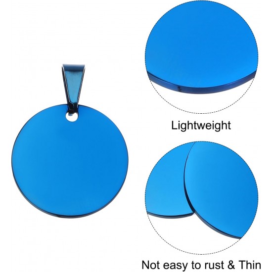 QUARKZMAN Metal Round Tags Stamps, Golden Blank Dog Tags 1.38 Inch Circle DIY Engraving Blank Tags Pack of 5, Stainless Steel with Hole for Pet Dog ID Tags, Pendant Decoration, Craft Tags QUARKZMAN Metal Round Tags Stamps, Golden Blank Dog Tags 1.38 Inch Circle DIY Engraving Blank Tags Pack of 5, Stainless Steel with Hole for Pet Dog ID Tags, Pendant Decoration, Craft Tags
