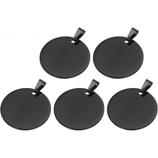 QUARKZMAN Metal Round Tags Stamps, Golden Blank Dog Tags 1.38 Inch Circle DIY Engraving Blank Tags Pack of 5, Stainless Steel with Hole for Pet Dog ID Tags, Pendant Decoration, Craft Tags QUARKZMAN Metal Round Tags Stamps, Golden Blank Dog Tags 1.38 Inch Circle DIY Engraving Blank Tags Pack of 5, Stainless Steel with Hole for Pet Dog ID Tags, Pendant Decoration, Craft Tags