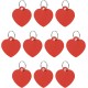 QUARKZMAN Pet ID Number Plate Metal Engraving Signs Heart Shape Dog ID Badge Red Blank Labels with Key Rings for Pet Dog Cat Punching Pendant Decoration 10 Pack QUARKZMAN Pet ID Number Plate Metal Engraving Signs Heart Shape Dog ID Badge Red Blank Labels with Key Rings for Pet Dog Cat Punching Pendant Decoration 10 Pack