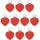 QUARKZMAN Pet ID Number Plate Metal Engraving Signs Heart Shape Dog ID Badge Red Blank Labels with Key Rings for Pet Dog Cat Punching Pendant Decoration 10 Pack QUARKZMAN Pet ID Number Plate Metal Engraving Signs Heart Shape Dog ID Badge Red Blank Labels with Key Rings for Pet Dog Cat Punching Pendant Decoration 10 Pack