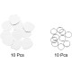 QUARKZMAN Pet ID Number Plate Metal Engraving Signs Heart Shape Dog ID Pendant Black Blank Labels with Key Rings for Pet Dog Cat Stamping Pendant Decoration 10 Pack