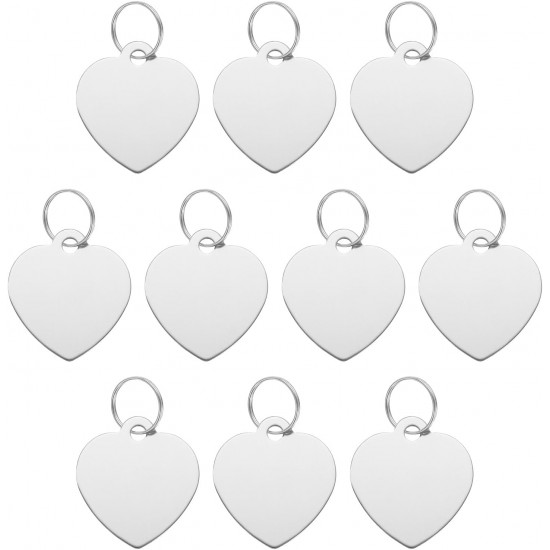 QUARKZMAN Pet ID Number Plate Metal Engraving Signs Heart Shape Dog ID Pendant Black Blank Labels with Key Rings for Pet Dog Cat Stamping Pendant Decoration 10 Pack QUARKZMAN Pet ID Number Plate Metal Engraving Signs Heart Shape Dog ID Pendant Black Blank Labels with Key Rings for Pet Dog Cat Stamping Pendant Decoration 10 Pack