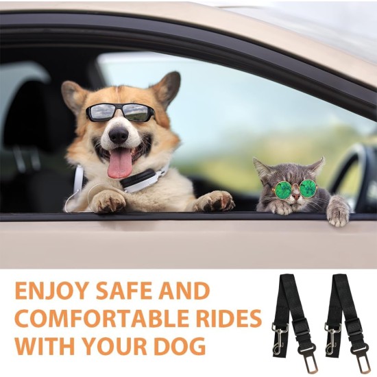 Ram 2 Pack 70cm Adjustable Car Seat Belt for Dogs and Cats Heavy Duty Clip On Ram 2 Pack 70cm Adjustable Car Seat Belt for Dogs and Cats Heavy Duty Clip On