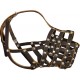 Real Leather Cage Basket Secure Dog Muzzle - Great Dane, Saint Bernard, Mastiff (Circumference 18.5", Snout Length 4.7") Real Leather Cage Basket Secure Dog Muzzle - Great Dane, Saint Bernard, Mastiff (Circumference 18.5", Snout Length 4.7")