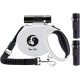 Retractable Dog Lead with Torch 5 m Happy & Polly Protective Bungee Lead Practical Hook Reflective Fishing Line Woven Strong Band One-Handed Release Pause and Lock Retractable Dog Lead with Torch 5 m Happy & Polly Protective Bungee Lead Practical Hook Reflective Fishing Line Woven Strong Band One-Handed Release Pause and Lock
