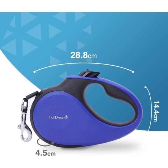 Retractable Dog Leash - Heavy Duty Extendable (5m) Lead | Non-Slip Handle with Locking Control | Strong Tangle-Free Nylon Strap & Collar Hook (Black, Large) Retractable Dog Leash - Heavy Duty Extendable (5m) Lead | Non-Slip Handle with Locking Control | Strong Tangle-Free Nylon Strap & Collar Hook (Black, Large)
