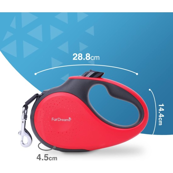 Retractable Dog Leash - Heavy Duty Extendable (5m) Lead | Non-Slip Handle with Locking Control | Strong Tangle-Free Nylon Strap & Collar Hook (Black, Large) Retractable Dog Leash - Heavy Duty Extendable (5m) Lead | Non-Slip Handle with Locking Control | Strong Tangle-Free Nylon Strap & Collar Hook (Black, Large)