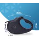 Retractable Dog Leash - Heavy Duty Extendable (5m) Lead | Non-Slip Handle with Locking Control | Strong Tangle-Free Nylon Strap & Collar Hook (Black, Large) Retractable Dog Leash - Heavy Duty Extendable (5m) Lead | Non-Slip Handle with Locking Control | Strong Tangle-Free Nylon Strap & Collar Hook (Black, Large)
