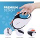 Retractable Dog Leash - Heavy Duty Extendable (5m) Lead | Non-Slip Handle with Locking Control | Strong Tangle-Free Nylon Strap & Collar Hook (Black, Large) Retractable Dog Leash - Heavy Duty Extendable (5m) Lead | Non-Slip Handle with Locking Control | Strong Tangle-Free Nylon Strap & Collar Hook (Black, Large)