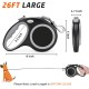 Retractable Dog Leash, 26 Feet, Heavy Duty Dog Leash for Dogs up to 110 lbs, Strong Nylon Strap, Tangle Free, One Hand Brake, Pause, Locking, Perfect for Medium and Large Dogs Retractable Dog Leash, 26 Feet, Heavy Duty Dog Leash for Dogs up to 110 lbs, Strong Nylon Strap, Tangle Free, One Hand Brake, Pause, Locking, Perfect for Medium and Large Dogs