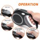Retractable Dog Leash, 26 Feet, Heavy Duty Dog Leash for Dogs up to 110 lbs, Strong Nylon Strap, Tangle Free, One Hand Brake, Pause, Locking, Perfect for Medium and Large Dogs Retractable Dog Leash, 26 Feet, Heavy Duty Dog Leash for Dogs up to 110 lbs, Strong Nylon Strap, Tangle Free, One Hand Brake, Pause, Locking, Perfect for Medium and Large Dogs