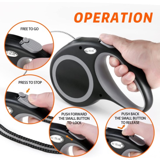 Retractable Dog Leash 30 Feet for Medium Large Dogs up to 77 lbs Heavy Duty Tangle Free Large Retractable Dog Leash 30 Feet for Medium Large Dogs up to 77 lbs Heavy Duty Tangle Free Large