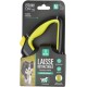 Retractable Lead 15kg Max 3ft Plastic Small 16cm x 10.7cm x 3.6cm Neon Yellow/Black