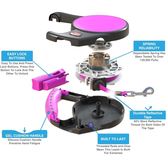 Retractable Roller Gel Leash Retractable Roller Gel Leash