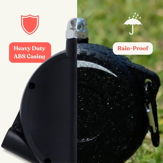 Robust Retractable Dog Lead Cable: The Ultimate Dog Lead for Outdoors - Super Strong Tying Retractable Cable for Dogs Versatile Retractable Dog Leads for the Yard Robust Retractable Dog Lead Cable: The Ultimate Dog Lead for Outdoors - Super Strong Tying Retractable Cable for Dogs Versatile Retractable Dog Leads for the Yard