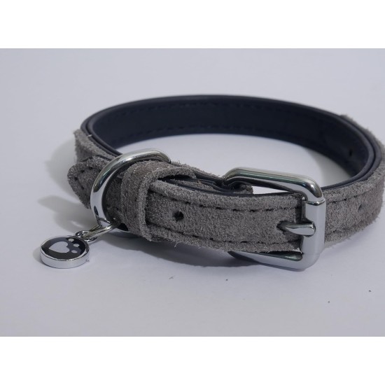 Rosewood Luxury Leather Dog Collar, 8-12 Inch, soft touch navy Rosewood Luxury Leather Dog Collar, 8-12 Inch, soft touch navy