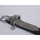 Rosewood Luxury Leather Dog Collar, 8-12 Inch, soft touch navy