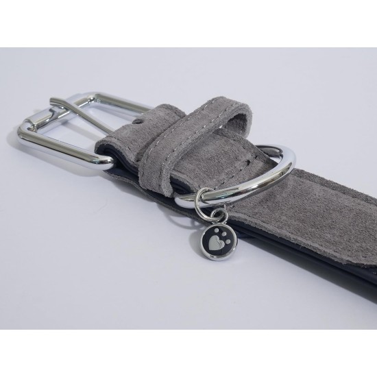 Rosewood Luxury Leather Dog Collar, 8-12 Inch, soft touch navy Rosewood Luxury Leather Dog Collar, 8-12 Inch, soft touch navy