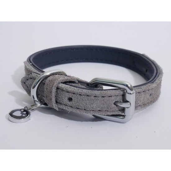 Rosewood Luxury Leather Dog Collar, 8-12 Inch, soft touch navy Rosewood Luxury Leather Dog Collar, 8-12 Inch, soft touch navy