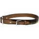 Rosewood Luxury Leather Dog Collar, 8-12 Inch, soft touch navy