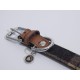 Rosewood Luxury Leather Dog Collar, 8-12 Inch, soft touch navy