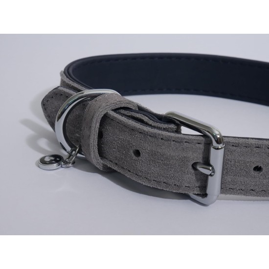 Rosewood Luxury Leather Dog Collar, 8-12 Inch, soft touch navy Rosewood Luxury Leather Dog Collar, 8-12 Inch, soft touch navy