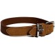 Rosewood Luxury Leather Dog Collar, 8-12 Inch, soft touch navy