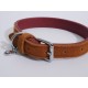 Rosewood Luxury Leather Dog Collar, 8-12 Inch, soft touch navy