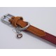 Rosewood Luxury Leather Dog Collar, 8-12 Inch, soft touch navy