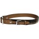 Rosewood Luxury Leather Dog Collar, 8-12 Inch, soft touch navy