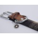 Rosewood Luxury Leather Dog Collar, 8-12 Inch, soft touch navy