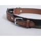 Rosewood Luxury Leather Dog Collar, 8-12 Inch, soft touch navy
