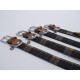 Rosewood Luxury Leather Dog Collar, 8-12 Inch, soft touch navy