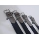 Rosewood Luxury Leather Dog Collar, 8-12 Inch, soft touch navy