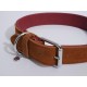 Rosewood Luxury Leather Dog Collar, 8-12 Inch, soft touch navy