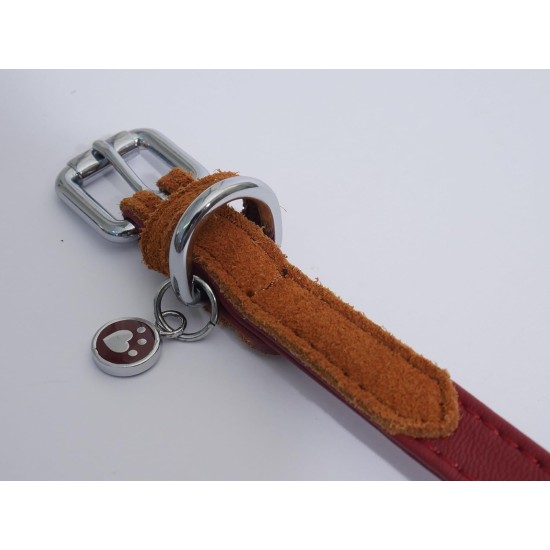 Rosewood Luxury Leather Dog Collar, 8-12 Inch, soft touch navy Rosewood Luxury Leather Dog Collar, 8-12 Inch, soft touch navy