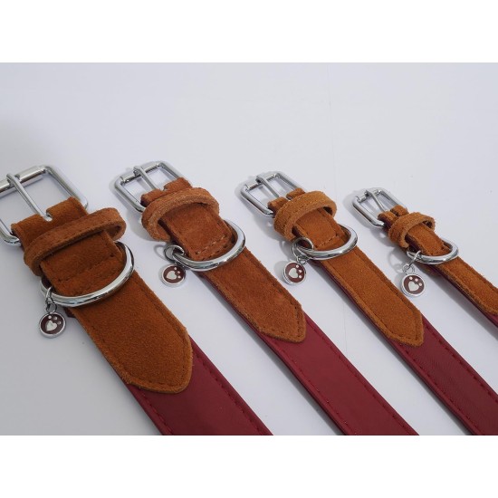 Rosewood Luxury Leather Dog Collar, 8-12 Inch, soft touch navy Rosewood Luxury Leather Dog Collar, 8-12 Inch, soft touch navy