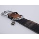 Rosewood Luxury Leather Dog Collar, 8-12 Inch, soft touch navy