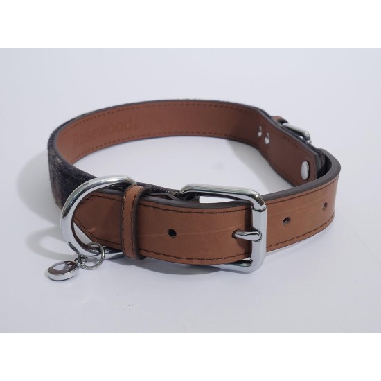 Rosewood Luxury Leather Dog Collar, 8-12 Inch, soft touch navy Rosewood Luxury Leather Dog Collar, 8-12 Inch, soft touch navy