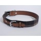 Rosewood Luxury Leather Dog Collar, 8-12 Inch, soft touch navy